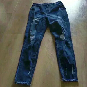 SHEIN Ripped Jeans Stretchy  Size: L 8/10 #0049